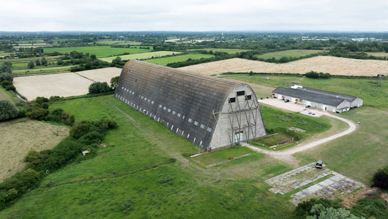 Le hangar à dirigeables d’Écausseville. Photo Aktua Prod